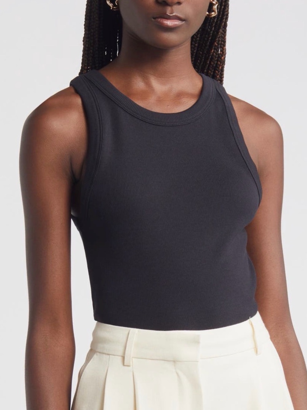 Nordstrom Everyday Cotton Rib Tank, Large